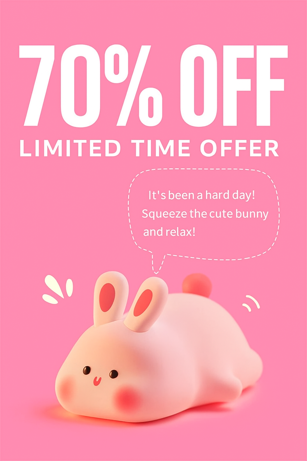 Cute Silicone Rabbit Lamp🐰