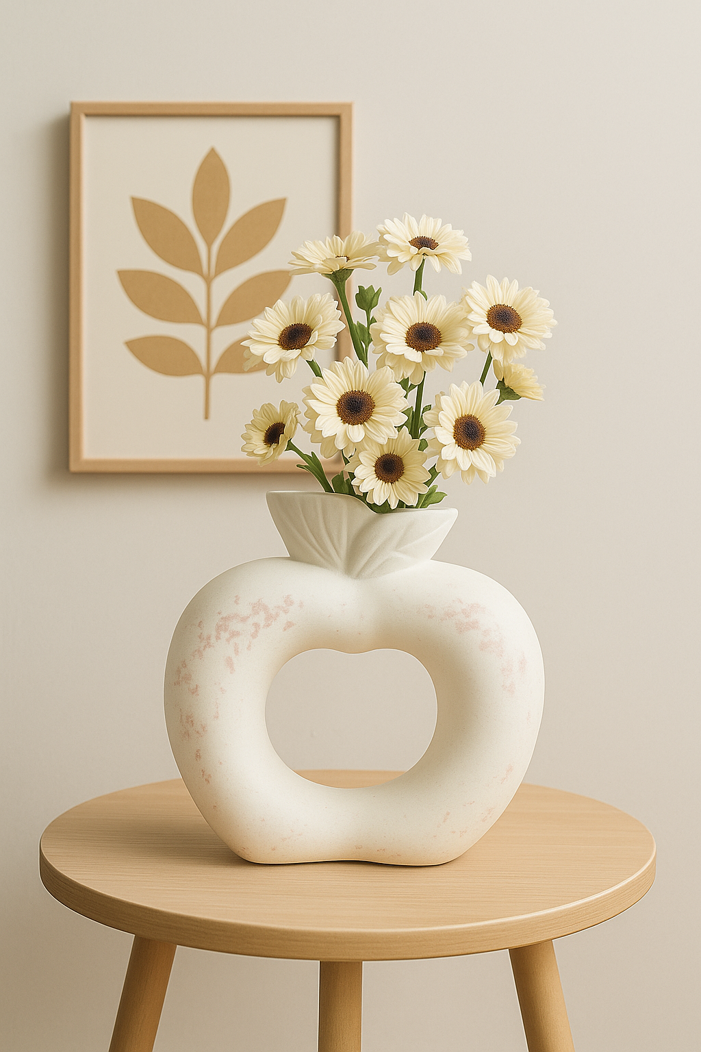 [BUY 1 GET 1 FREE] Ivory Puff Vase 🤍