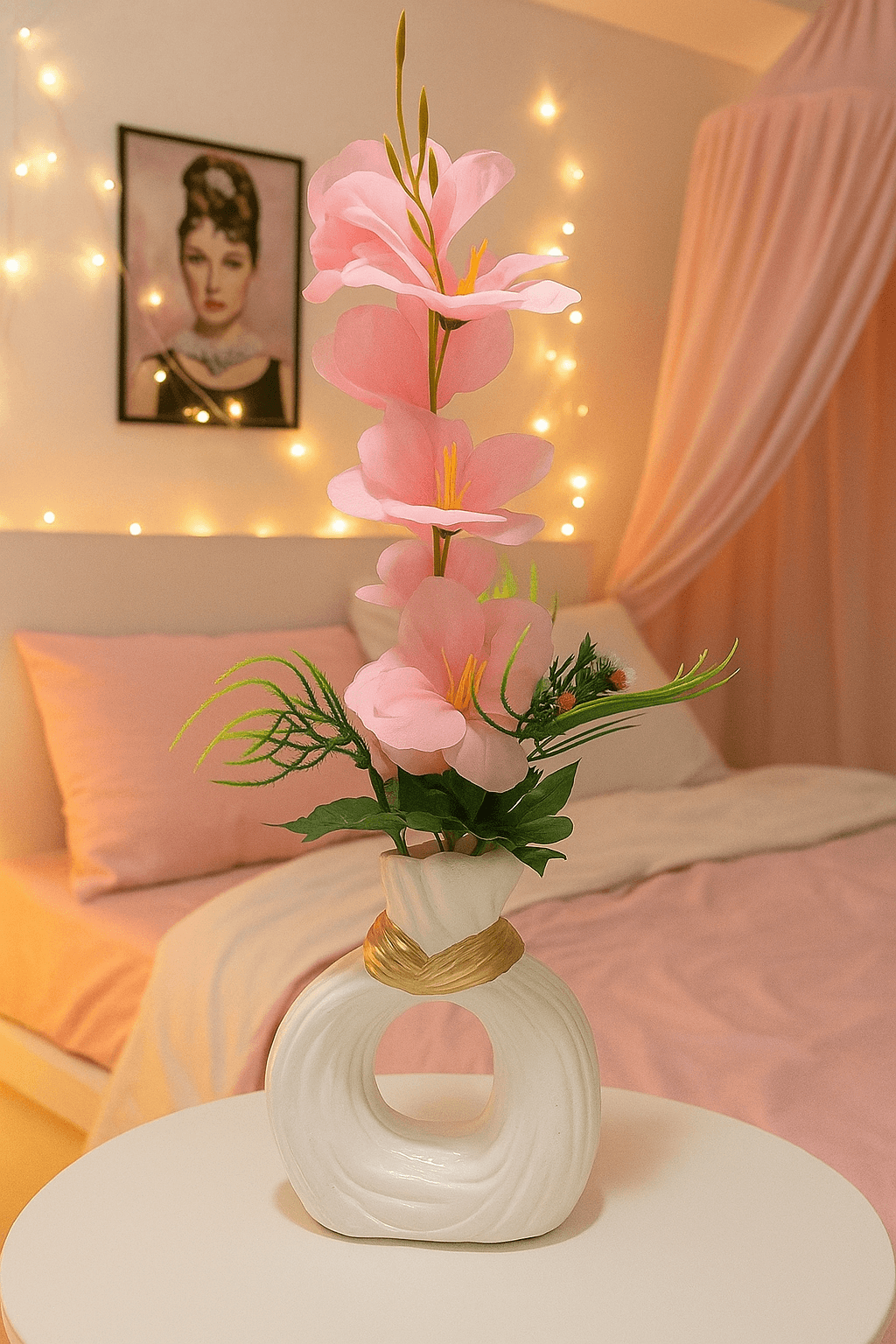 Pretty Pink Twinkle Vase Buy 1 GET 1 {FREE] - Naqsh Decor