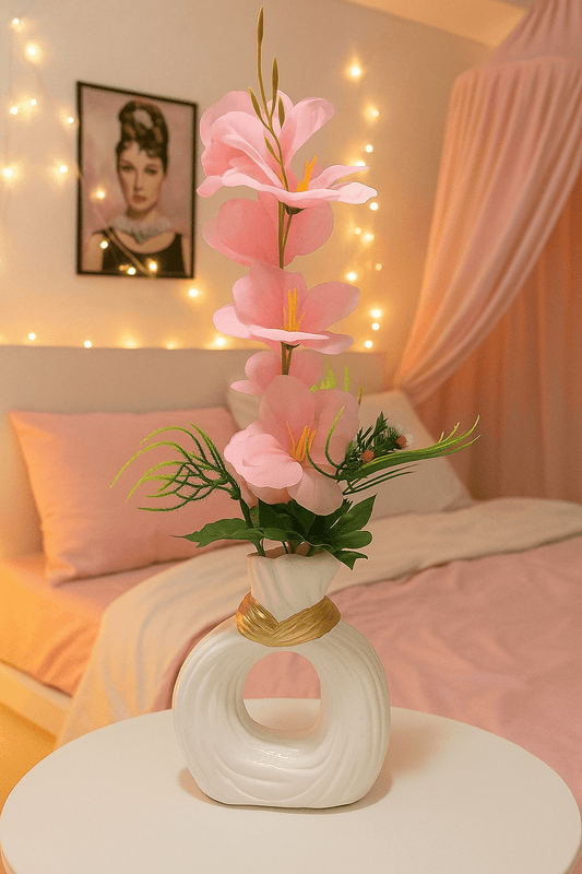 Pretty Pink Twinkle Vase Buy 1 GET 1 {FREE] - Naqsh Decor