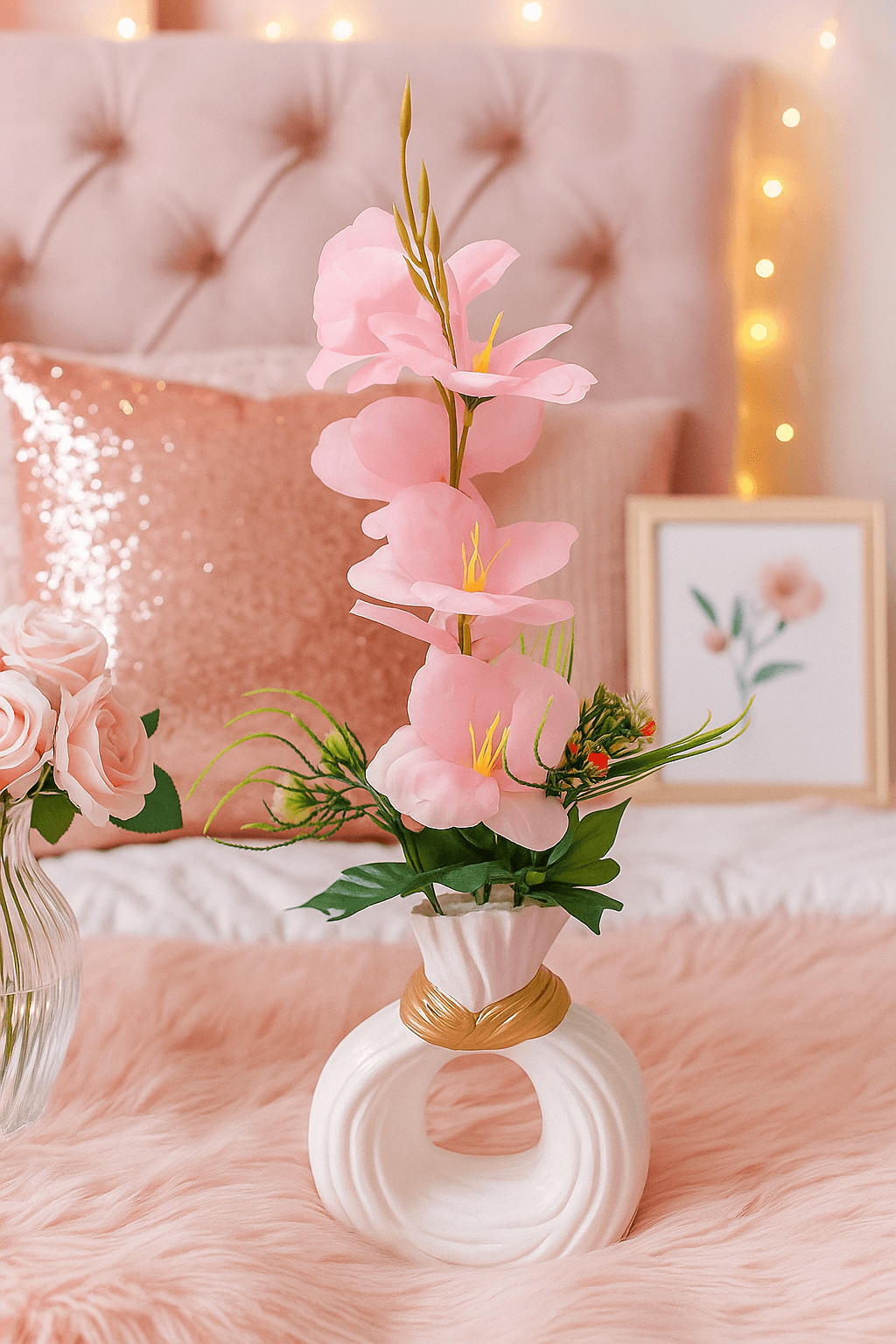 Pretty Pink Twinkle Vase Buy 1 GET 1 {FREE] - Naqsh Decor