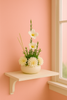 Serenity Bloom Pod – White Elegance Artificial Flower Arrangement