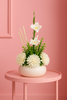 Serenity Bloom Pod – White Elegance Artificial Flower Arrangement