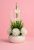 Serenity Bloom Pod – White Elegance Artificial Flower Arrangement
