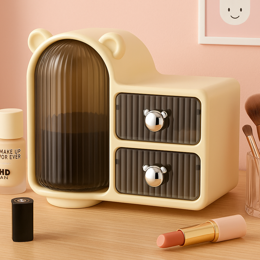 Cosmetic Organizer with Drawers i – Stylish Makeup & Skincare Storage Box