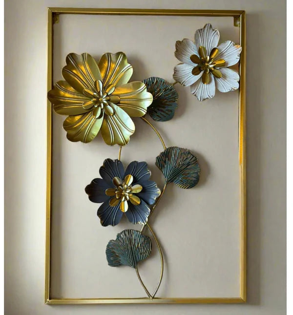 Premium Quality Metal Flower Frame – Elegant Decorative Wall Art