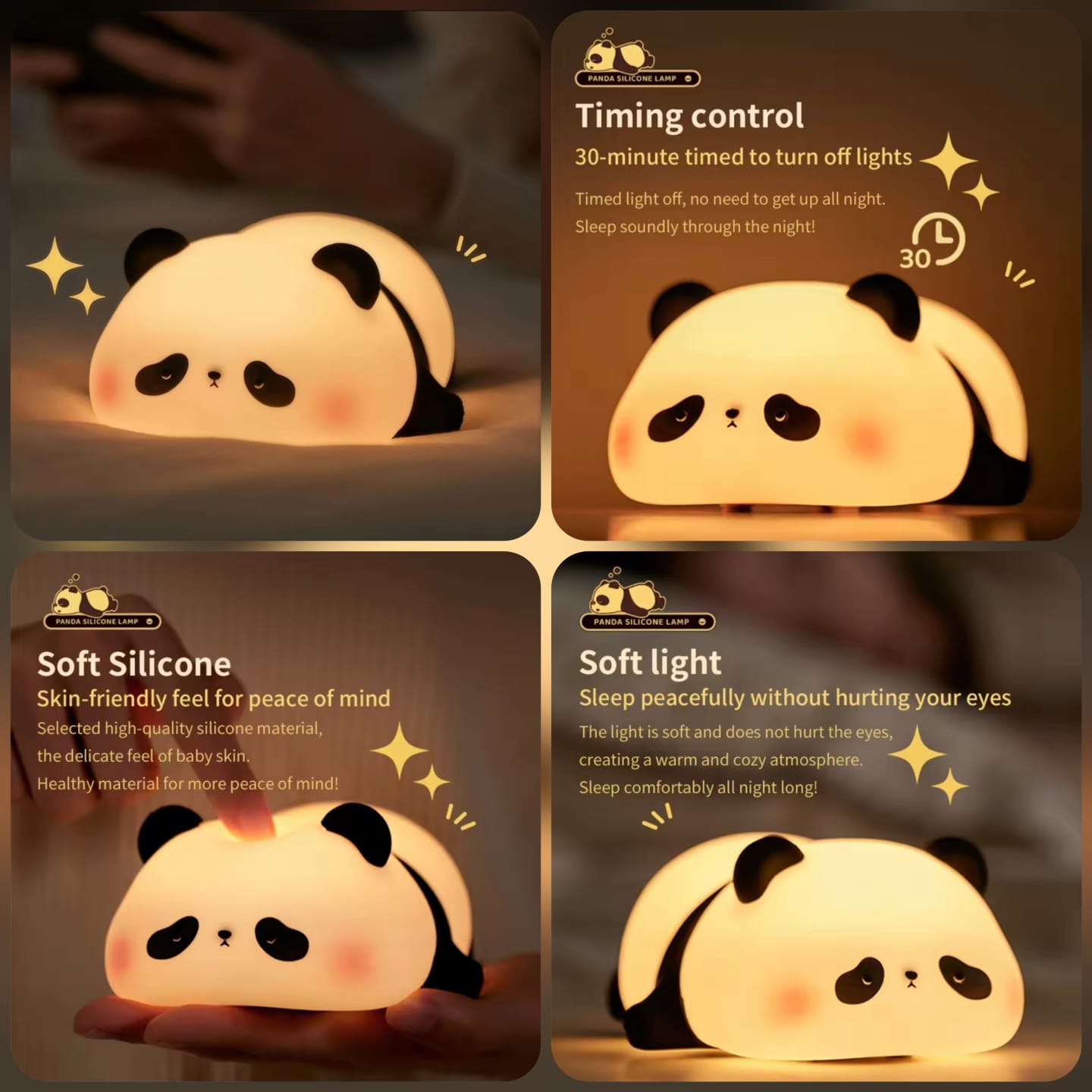 Cute Silicone Panda Lamp🐼