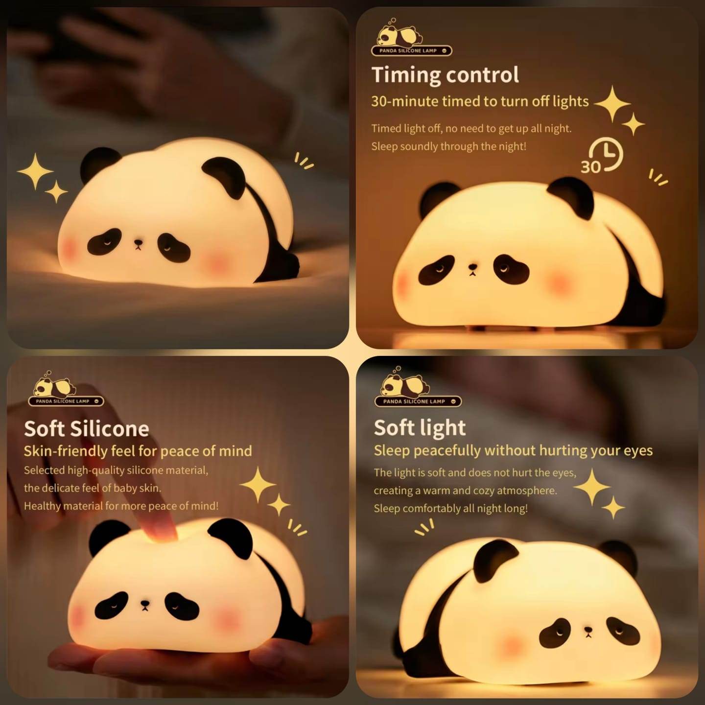 Cute Silicone Panda Lamp🐼 - Naqsh Decor