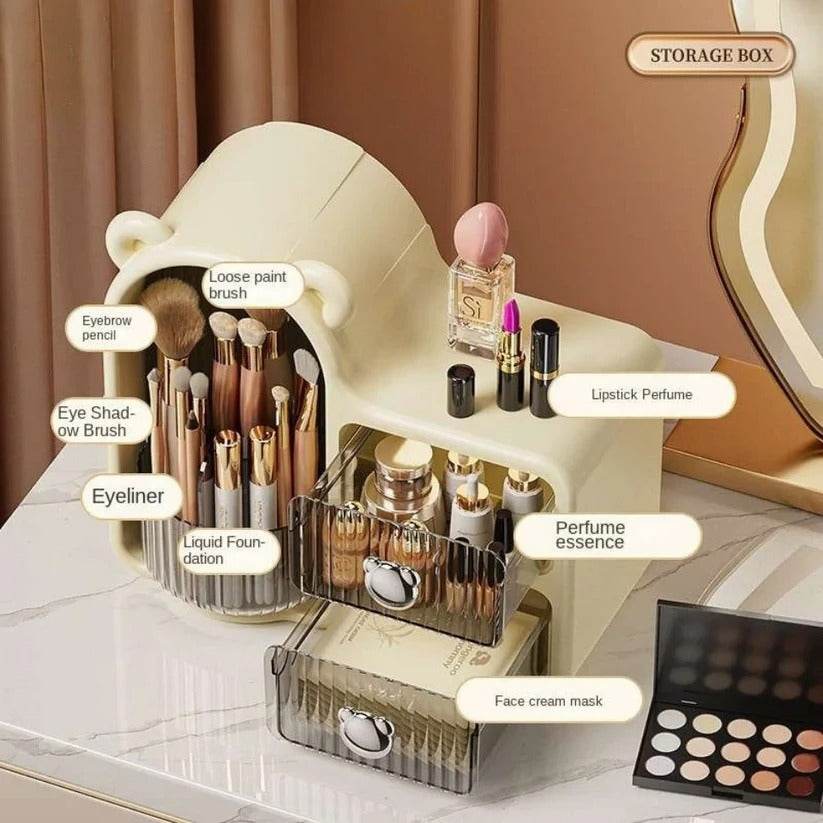 Cosmetic Organizer with Drawers i – Stylish Makeup & Skincare Storage Box - Naqsh Decor