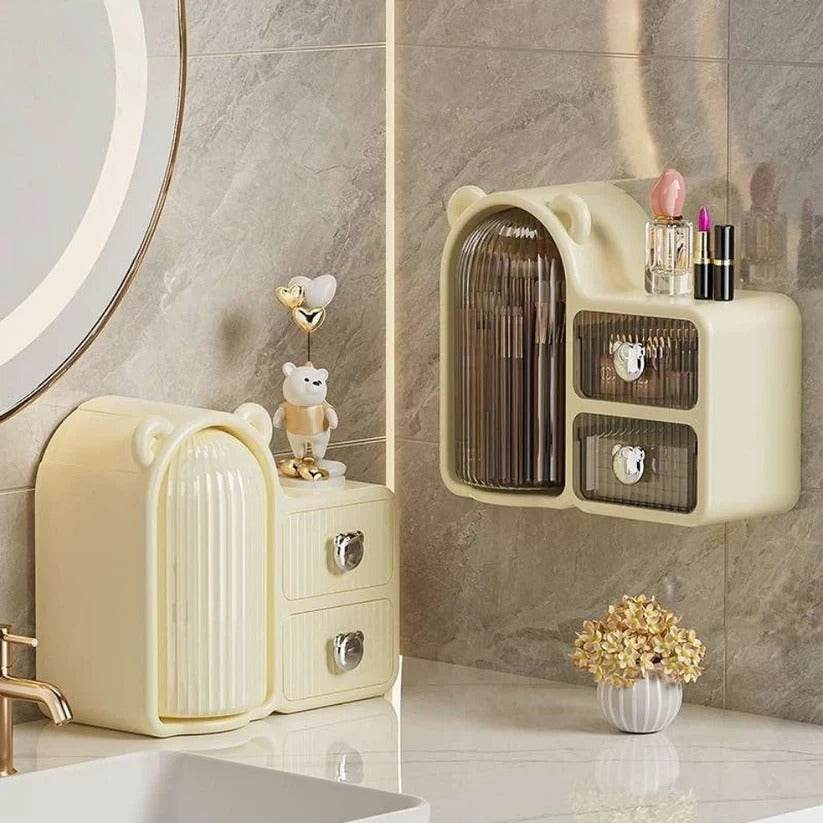 Cosmetic Organizer with Drawers i – Stylish Makeup & Skincare Storage Box - Naqsh Decor