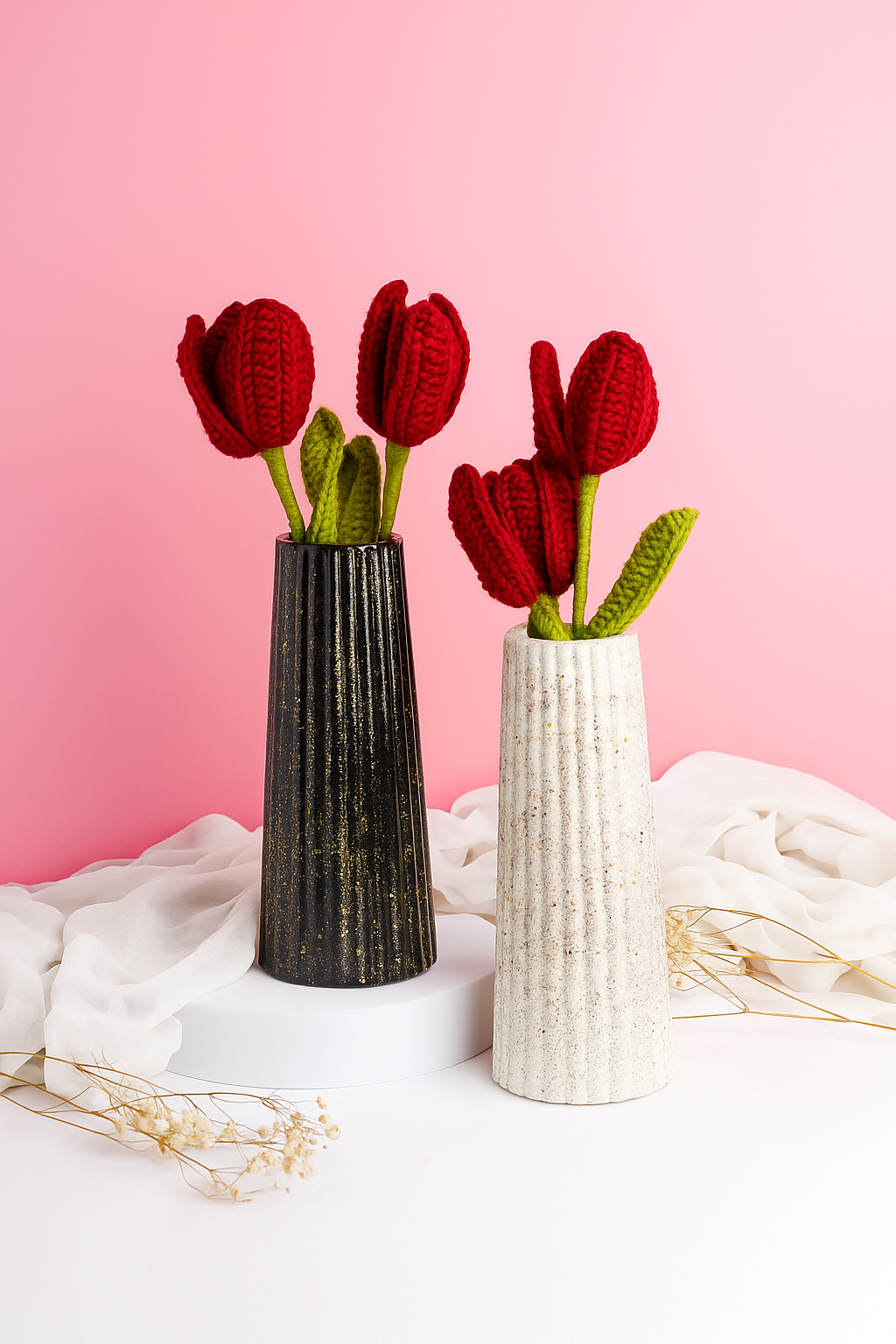 Large Striped Vase