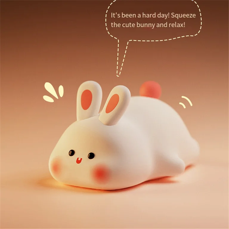 Cute Silicone Rabbit Lamp🐰